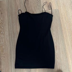 Black mini dress